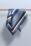 57% Silk 43% Viscos Twill Silk Gold Ring Pattern Indigo - Black Color 90X90 Scarf Planting Shape : - 5