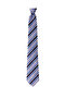 Gray Blue Striped 8 cm Wide Classic Tie - 6