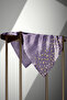 57% Silk 43% Viscos Twill Silk Floral Pattern Lilac Color 90X90 Scarf Planting Shape : Hand Sewing - 5
