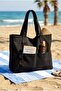 Women's Canvas Tote Shoulder / Beach Bag