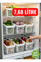 طقم من 6 منظمات للثلاجة والخزائن من Canbays - 2