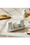 Salt Shaker-pepper-pipper 3 Pieces Plastic Set (Porcelain Look Unbreakable Polycarbonate Plastic Set) - 2