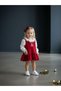 Baby Girl Velvet Gilet and Blouse Set - 2