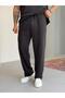 100% Cotton Sweatpants with Stitching Detail - 4