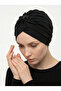 Crystal Tulle Lined Black Ready-made Hijab Hijab Evening Dress Bonnet - 2