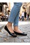 Lucy Women's Gold Black Silver Gold Model D Patterned Comfortable Daily Model B Ballet Flats Shoes - 2