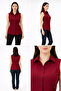 Burgundy Stylish Elegant Shirt - 5