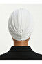 Design Tulle Crystal Stone Embroidered Double Sided Lined Ecru Ready Scarf Hijab Evening Dress Bonnet - 5