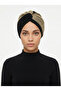 Specially Designed Black Gold Armored Lined Ready-made Hijab Hijab Evening Dress Bonnet - 2