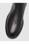 Genuine Leather Black Studded Detailed Zippered Women's Daily Boots - 6