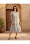 Women Green Short Sleeve Midi Dress - 5