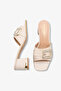 Juli̇ette Stone-Heeled Women's Slippers - 4