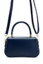 Clamshell Baguette Adel Crossbody Women's Bag Navy Blue - 4