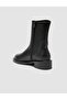 Genuine Leather Black Studded Detailed Zippered Women's Daily Boots - 5