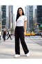 Women Black Wide Leg Elasticated Waist Active Pant - 5