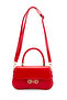 Clamshell Baguette Adel Crossbody Women's Bag Red - 3