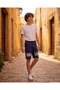 Senior Boys Navy Cut & Sew Active Shorts - 5