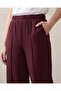 Women Burgundy Wide Leg Active Pant - 4