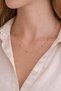 Sequin Detailed Chain Necklace – 55 cm Minimal Sparkling Gold Necklace - 6