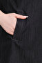 40218 Black Stylish Button-Detail Medium Length Short Sleeve Denim Dress - 5