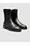 Genuine Leather Black Studded Detailed Zippered Women's Daily Boots - 2