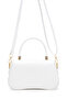 Clamshell Baguette Adel Crossbody Women's Bag White - 4