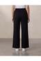 Women Black Wide Leg Elasticated Waist Active Pant - 3
