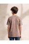Senior Boys Brown Acid Wash Oversized T Shirt - 3