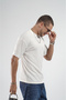 Trend Biz Half Oversize Ribbed Flexible Textured Men's T-Shirt - 4