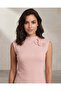 Women Pink Ribbed Sleeveless Top - 3