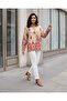 Women Beige Printed Casual Blouse - 5
