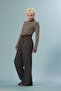 Striped Fishing Neck Sweater - 3