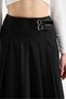 Pleated Long Maxi Skirt with Side Belt Detail 94 cm Lima Woven – Hijab & Casual Stylish Full-Fit Skirt - 2