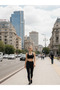 Women's Black High-Waist Slimming Sports Leggings - Seamless Training Leggings with Push-Up Effect - 4