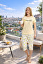 Capri Short Sleeve Milan Lemon Printed Pajama Set - 2