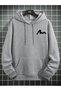 Sweatshirt Hooded Thick Fabric Like Printed (Men's)