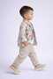 Baby Kids Sweatshirt Linen Shirt Pants 3-Piece Set - 2