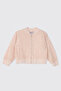 Baby Girl Powder Sequined Bomber Jacket