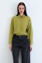 Lace Detailed Shirt Collar Blouse - 2