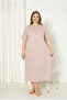 100% Cotton Short Sleeve Plus Size Mother's Nightgown 586