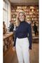 Women's Fingerless Body Fingerless Turtleneck Sweater Super Quality Turtleneck Navy Blue