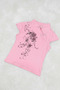 Pink Mandarin Collar Floral Qipao Vintage Y2K Short Sleeve Crop - 2