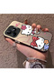 Silicone Edge Hard Back Phone Case Kitty Pattern Compatible with Realme Note 50