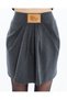 Women's Leather Mini Skirt with Plate and Pleat Details – New Season - 4
