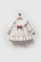Scarlett Heart Patterned Ruffled Girls' Holiday Muslin Dress - 4