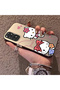 Silicone Edge Hard Back Phone Case Compatible with Redmi Note 11S Kitty Pattern
