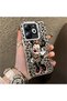 Silicone Edge Hard Back Phone Case Compatible with Infinix Hot 40I Minnie Patterned - 2