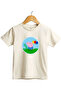 Pig and Dinosaur Printed Regular Fit 100% Cotton Short Sleeve Kids T-Shirt