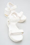 Estella Rosetti White Women's Daily Orthopedic Sole Comfortable Ergonomic Lightweight Stylish Velcro Adjustable Buckle Sandals