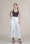 Women's Summer Cream Eyelet Belt Detailed Skirt Stylish Daily Comfortable 6870 - 3